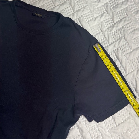 Massimo Dutti Dark Blue Short Sleeve Activewear Athletic Casual Men Medium Tee - Picture 4 of 10